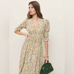 Reformation Cyrus Dress Yellow - Size 2